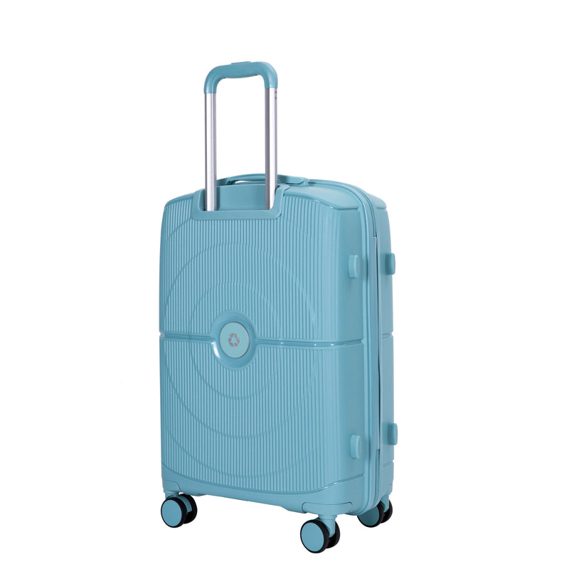 Hardshell Suitcase Double Spinner Wheels Pp Luggage Sets Lightweight Durable Suitcase With Tsa Lock, 3 Piece Set (20/24/28) - Dark Blue