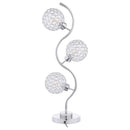 Amberley - 3-Light Curvy Metal Table Lamp Silver - Silver