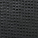 Outdoor Faux Wicker Rattan Style Chat Set With Water Resistant Cushions, 5 Pieces Set - Charcoal / Light Gray