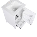 Modern Bathroom Vanity With Sink, Functional Drawer, Soft- Closing Door