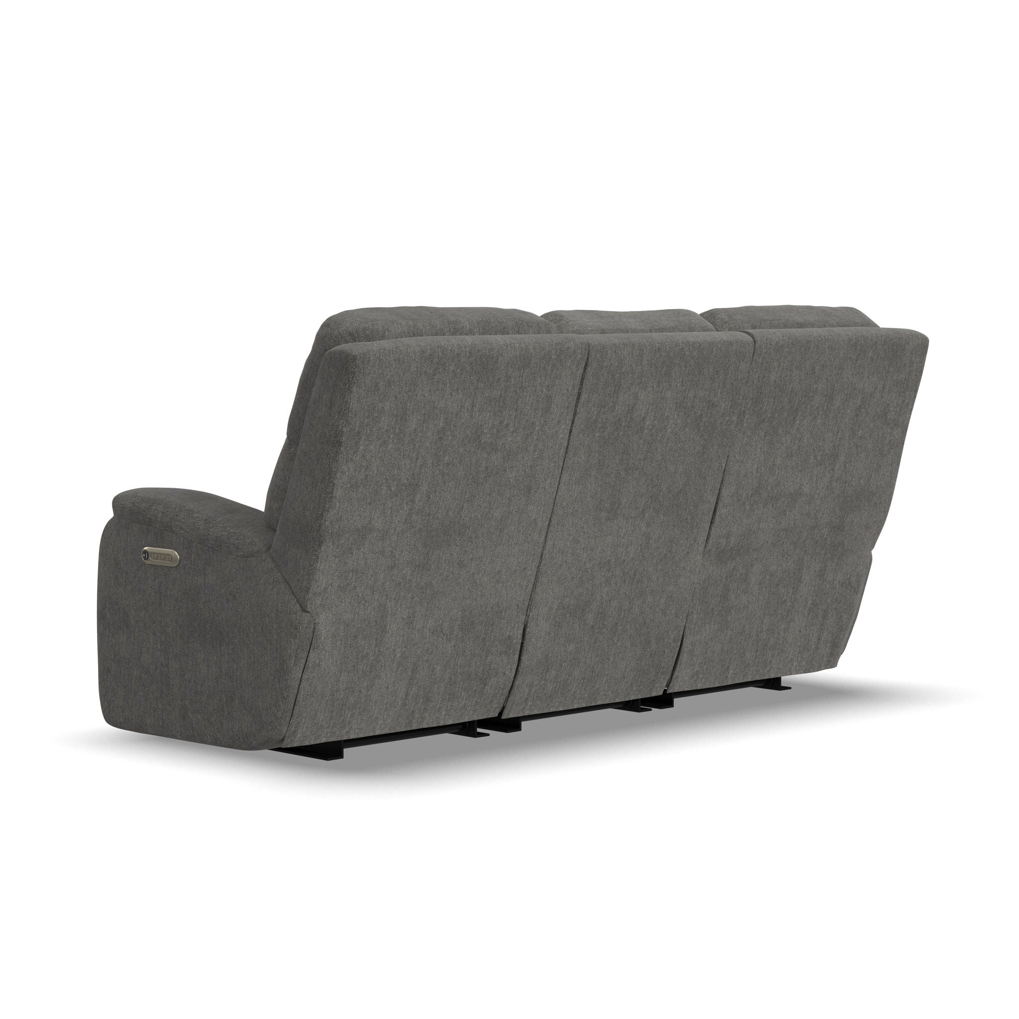 Penn - Transitional Fabric Power Reclining Sofa With Power Headrests & Lumbar