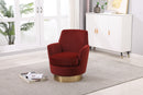 Teddy Swivel Barrel Chair, Swivel Accent Chairs Armchair For Living Room
