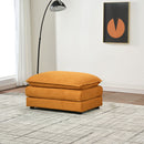 Modular Ottoman Style Deep Seat Sofa With Cushions