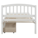 Platform Storage Bed Wood Bed Frame With Two Drawers And Headboard