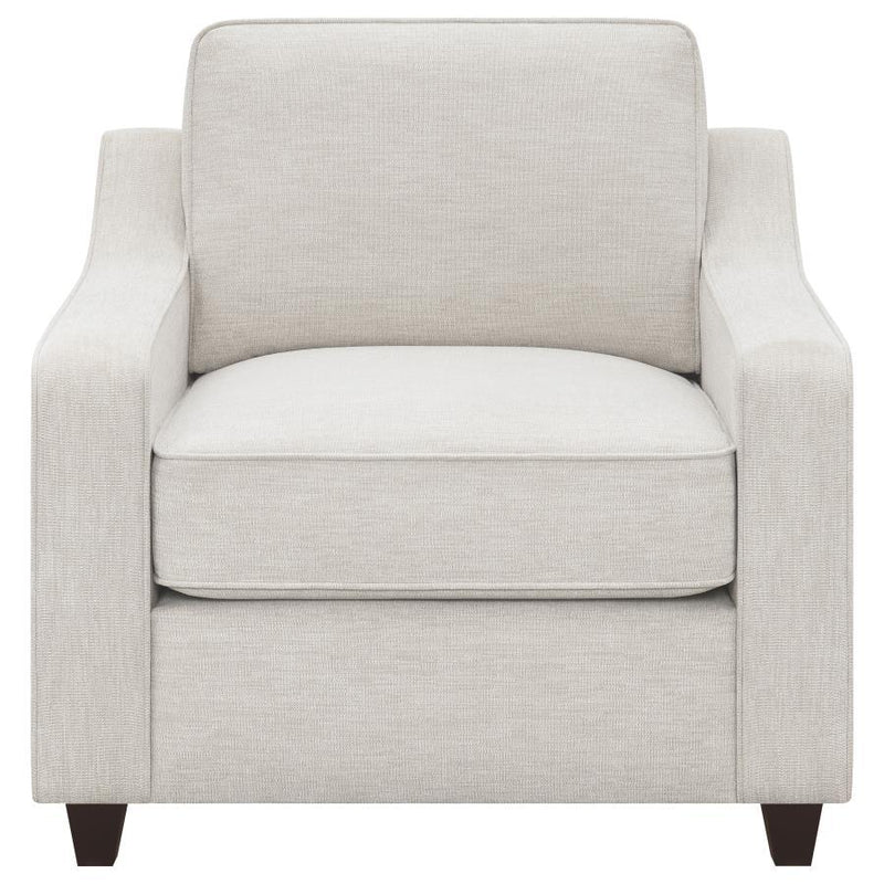 Christine - Upholstered Sloped Arm Sofa Set