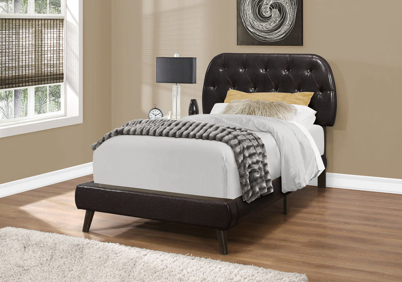 Bed Upholstered Leather Look