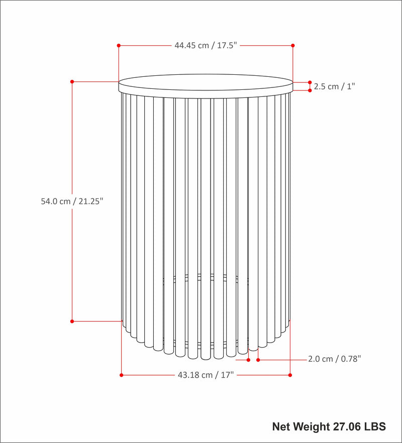 Demy - Handcrafted Metal Accent Table