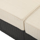 Antibes - 4 Pieces Wicker Chat Set - Brown / Beige