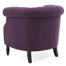 Celestialis - Upholstered Club Chair With Tub Design And Rolled Recessed Armrests