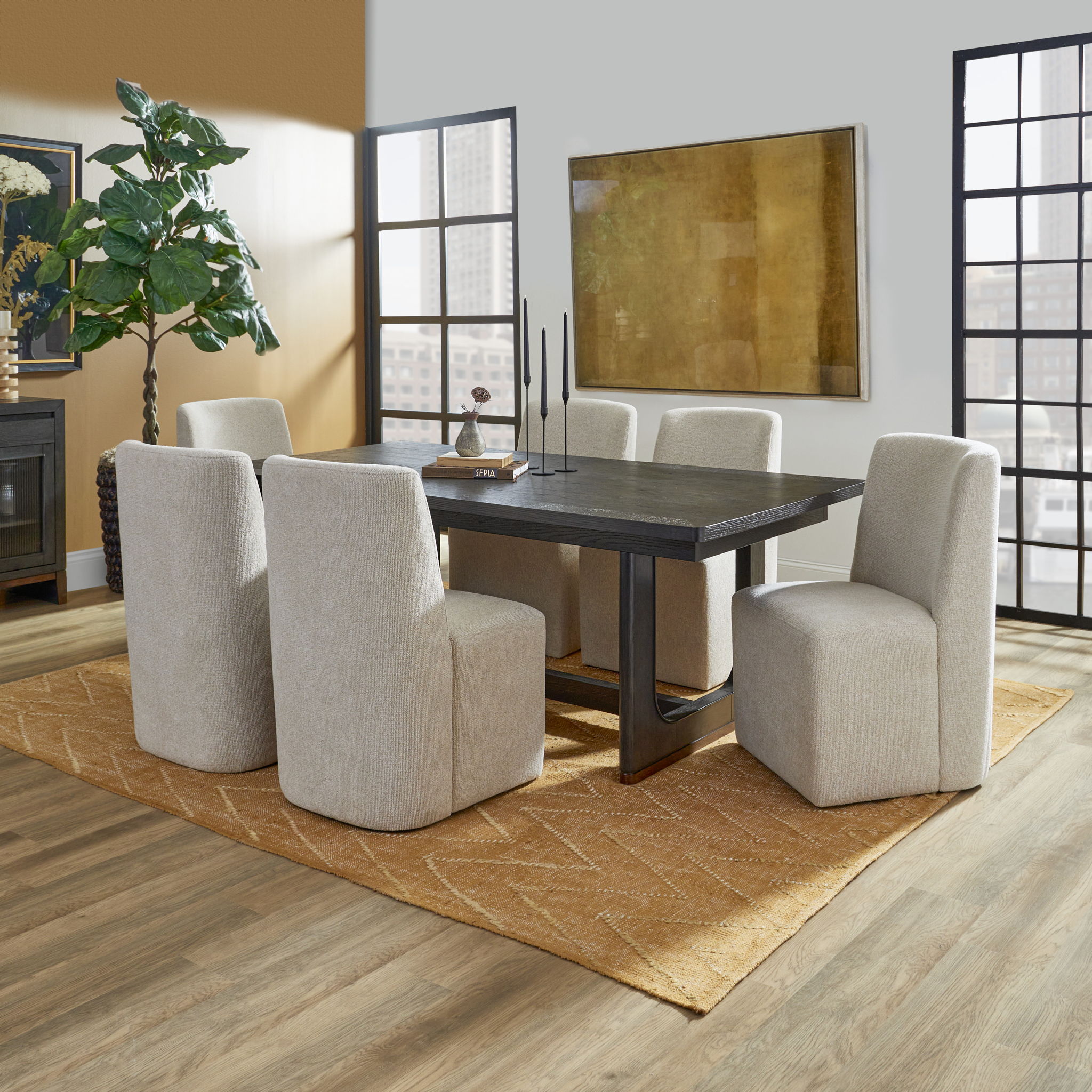 Waterfall - Upholstered Dining Chair (Set of 2) - Beige