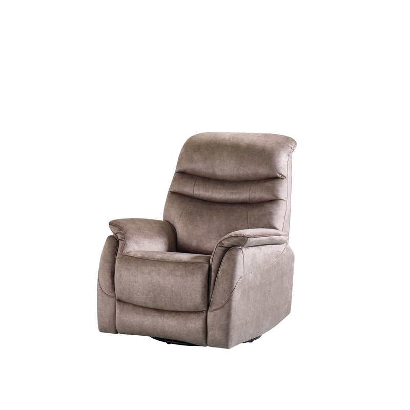 Rocking Swivel Recliner Chair For Living Room, 360 Degree Swivel, Adjustable Modern Reclining Chair, Classic And Traditional Recliner Sofa With Lumbar Support - Dark Gray