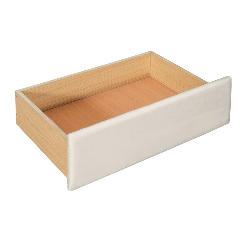 Upholstered Daybed With Cloud-Shaped Backrest, Trundle & 2 Drawers And USB Ports