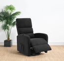 Amsdell - Upholstered Power Lift Recliner With Remote - Black