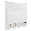 Murphy Wall Bed With Top Cabinets & Wine Rack