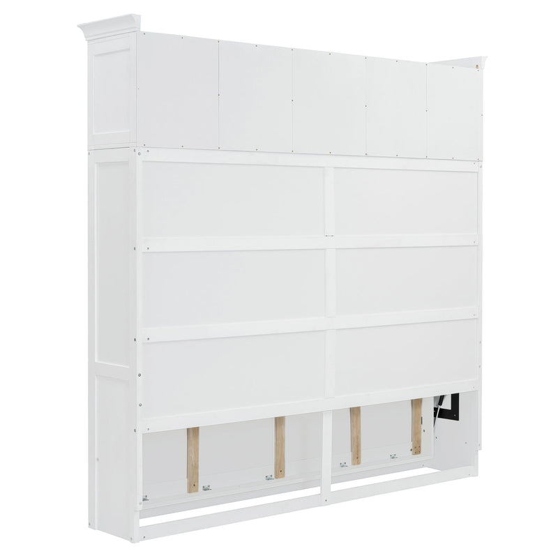 Murphy Wall Bed With Top Cabinets & Wine Rack