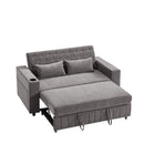 Pull-Out Sofa Bed Convertible Couch With Adjustable Backrest For Living Room