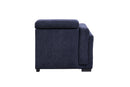 Nekoda - Sectional Sofa With Storage & Ottoman - Navy Blue Fabric