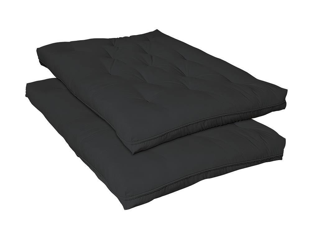 7. 5-inch Deluxe Innerspring Futon Pad Black