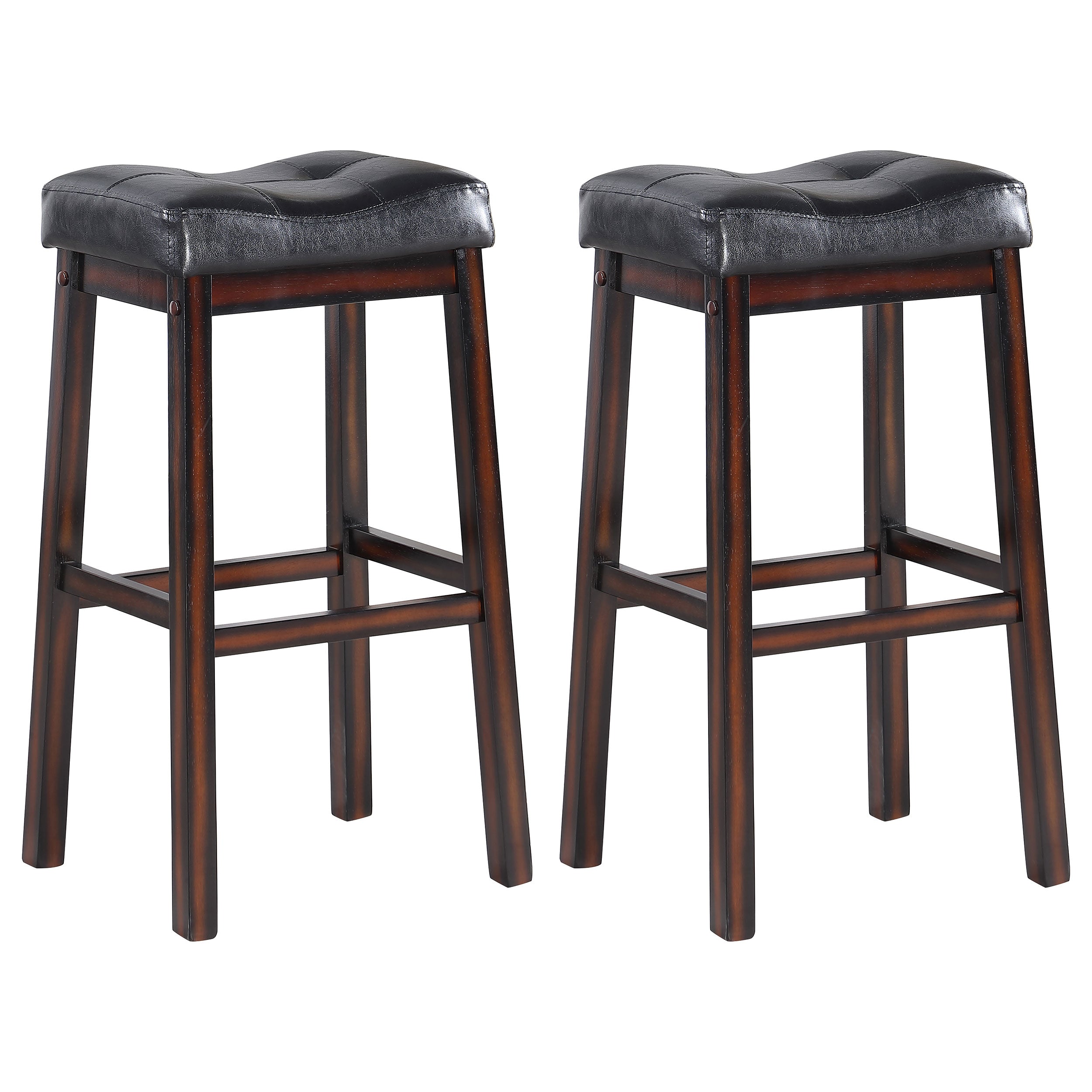 Donald Upholstered Bar Stool Cappuccino (Set of 2) — view 1