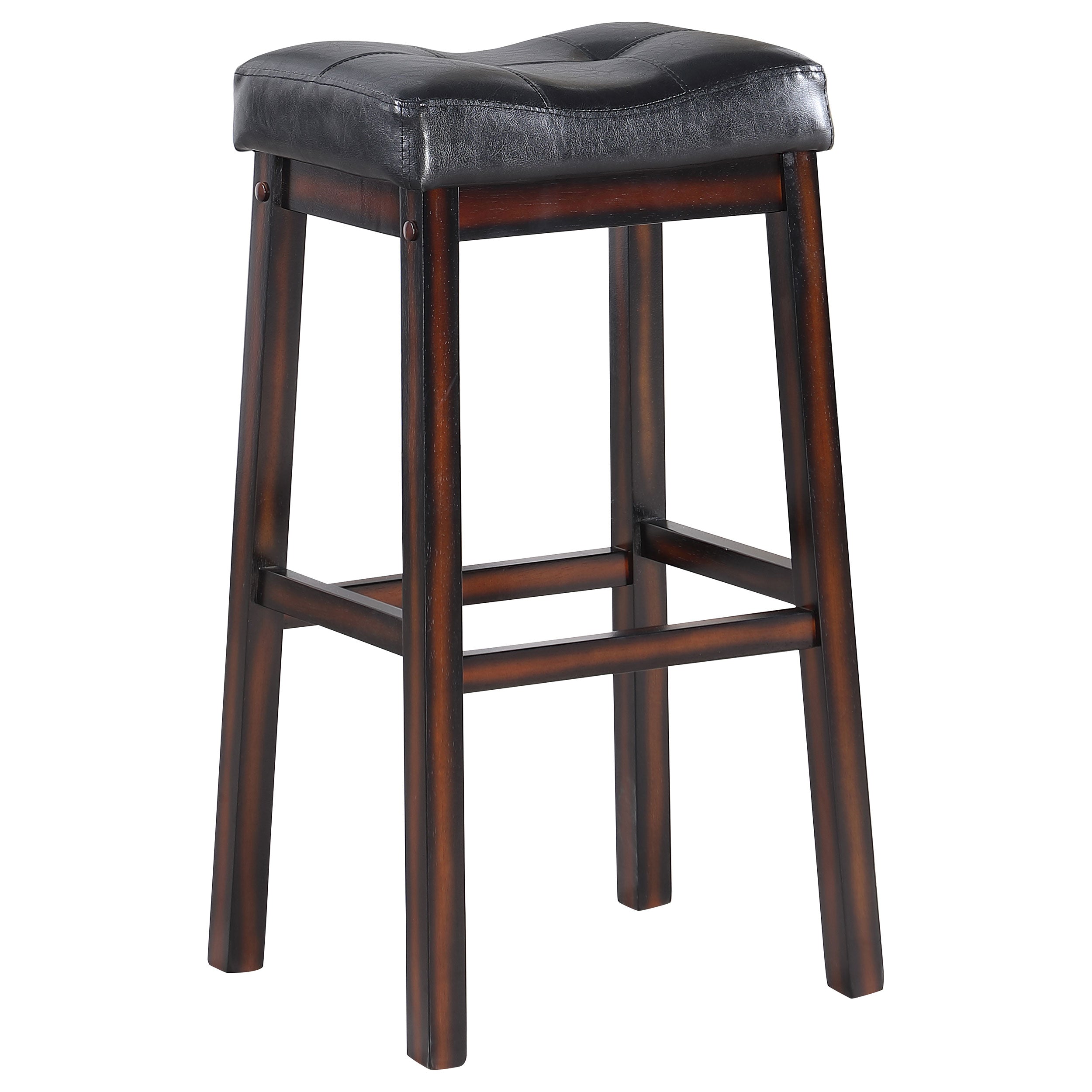Donald Upholstered Bar Stool Cappuccino (Set of 2) — view 3