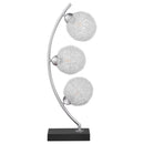 Claudia - Woven Spherical Metal Table Lamp - Black