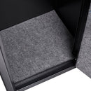 Large Capacity Quick Access Fingerprint Gun Safe, 4 - 5 Gun Biometric Metal Rifle Gun Security Cabinet Safe Locker - Black