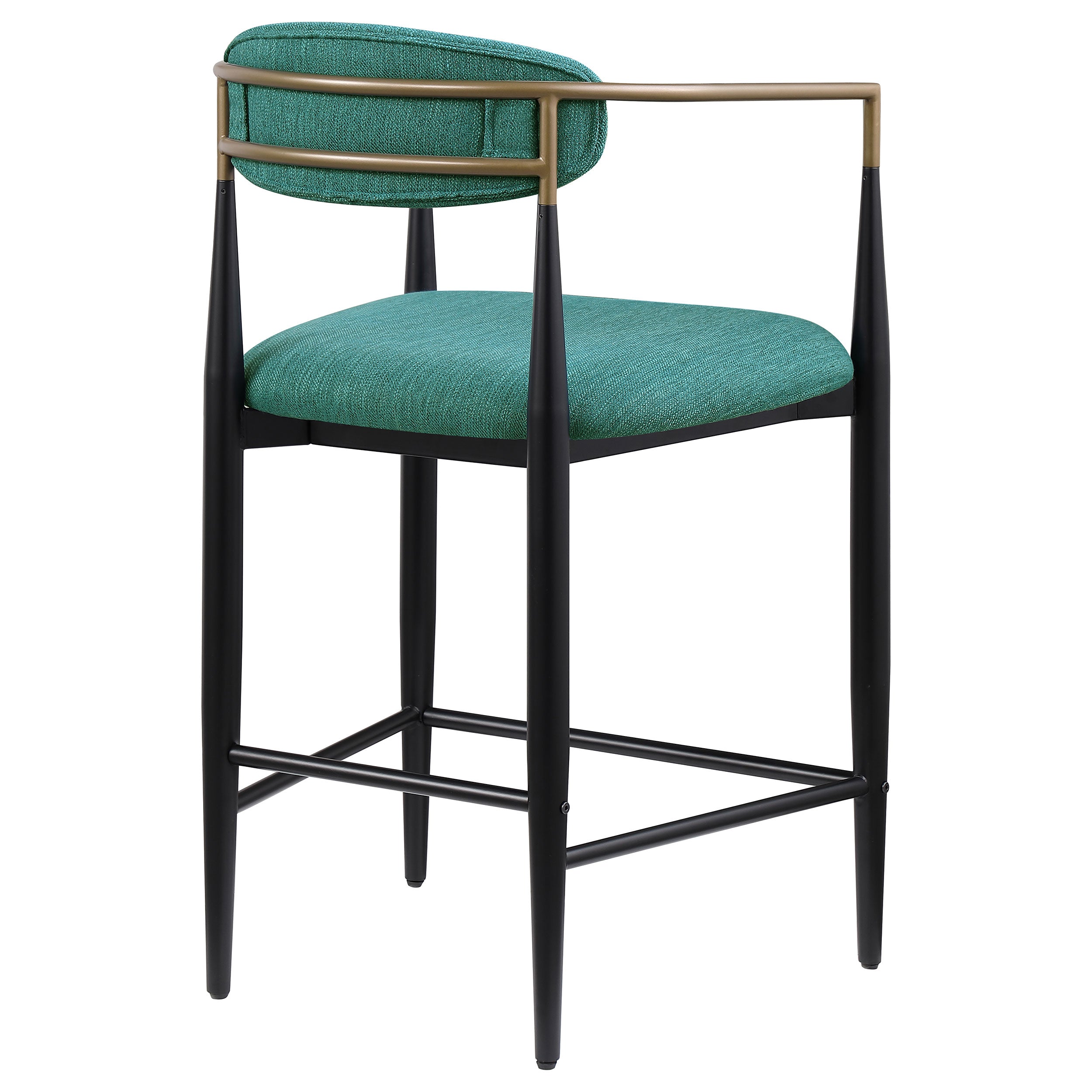 Tina Fabric Upholstered Counter Chair Green (Set of 2) — view 8