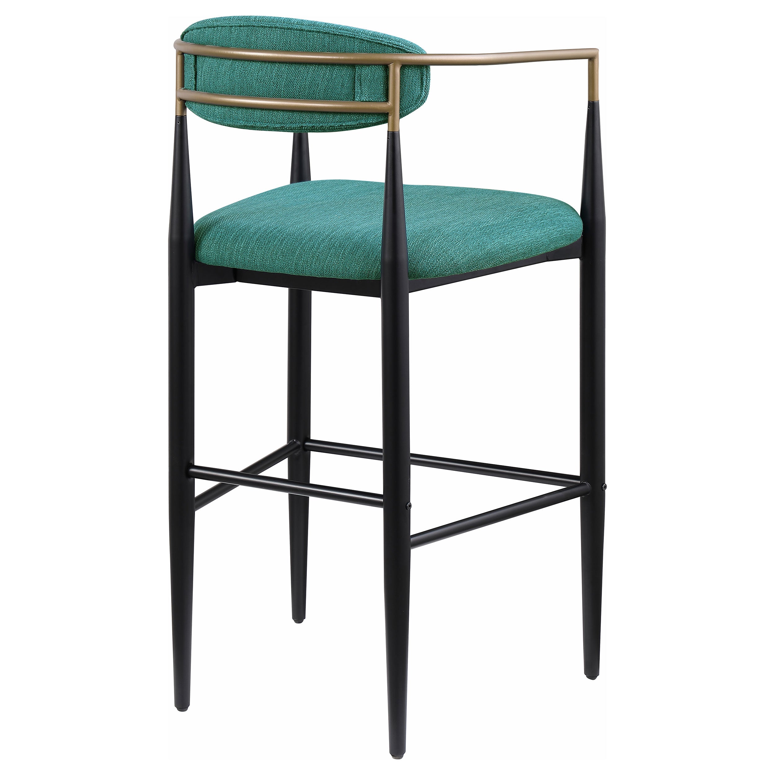 Tina Fabric Upholstered Bar Chair Green (Set of 2) — view 8