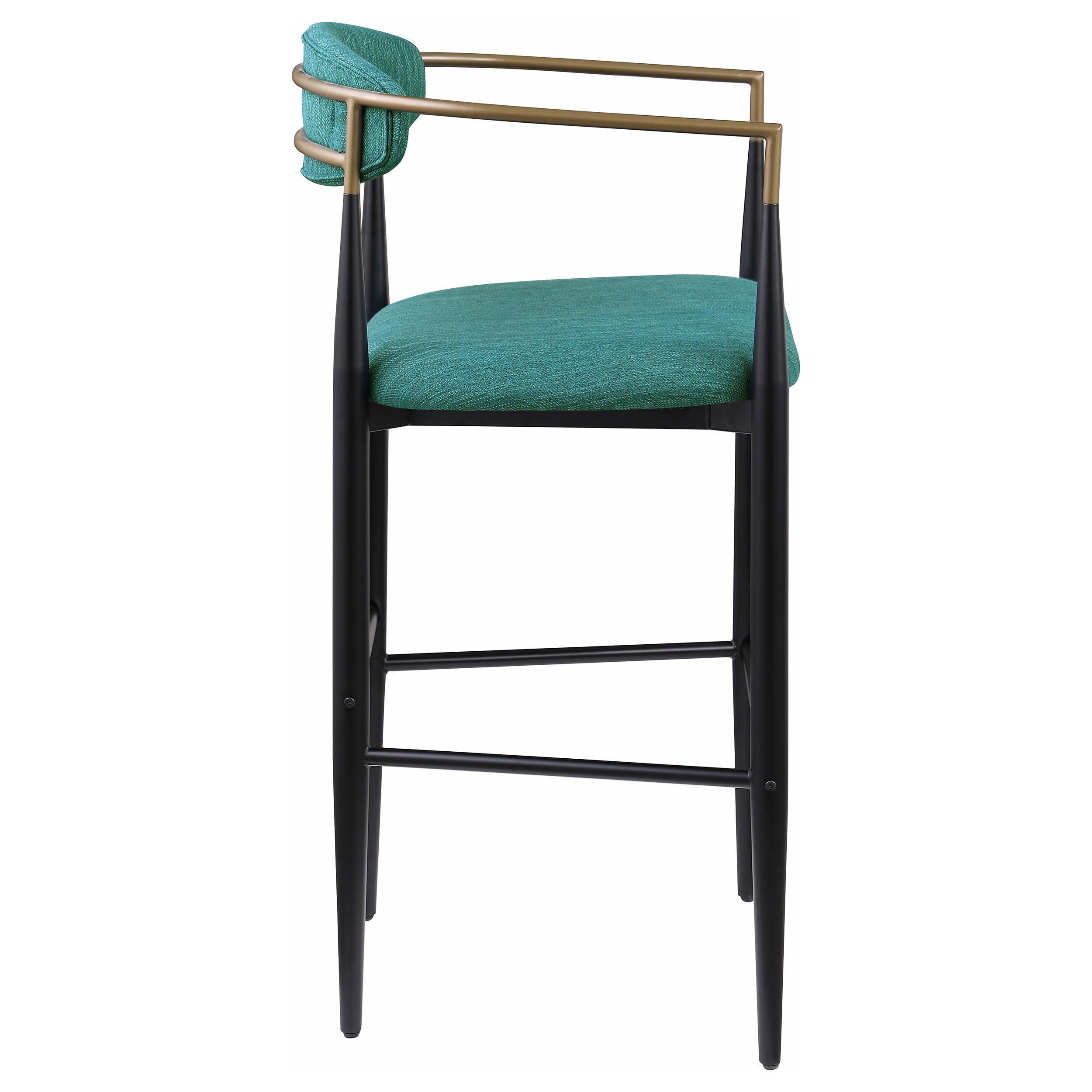 Tina Fabric Upholstered Bar Chair Green (Set of 2) — view 9