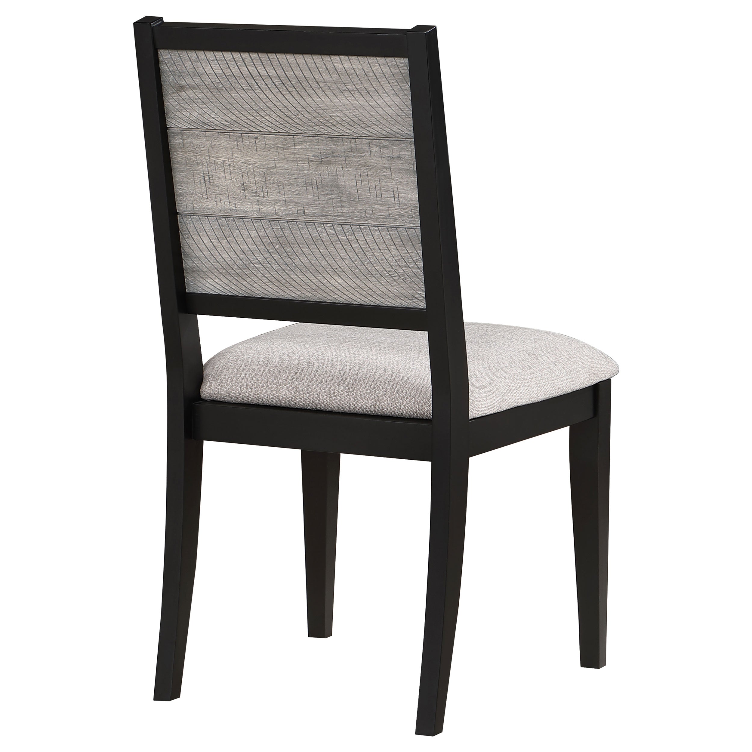 Elodie Wood Dining Side Chair Grey and Black (Set of 2) — view 9