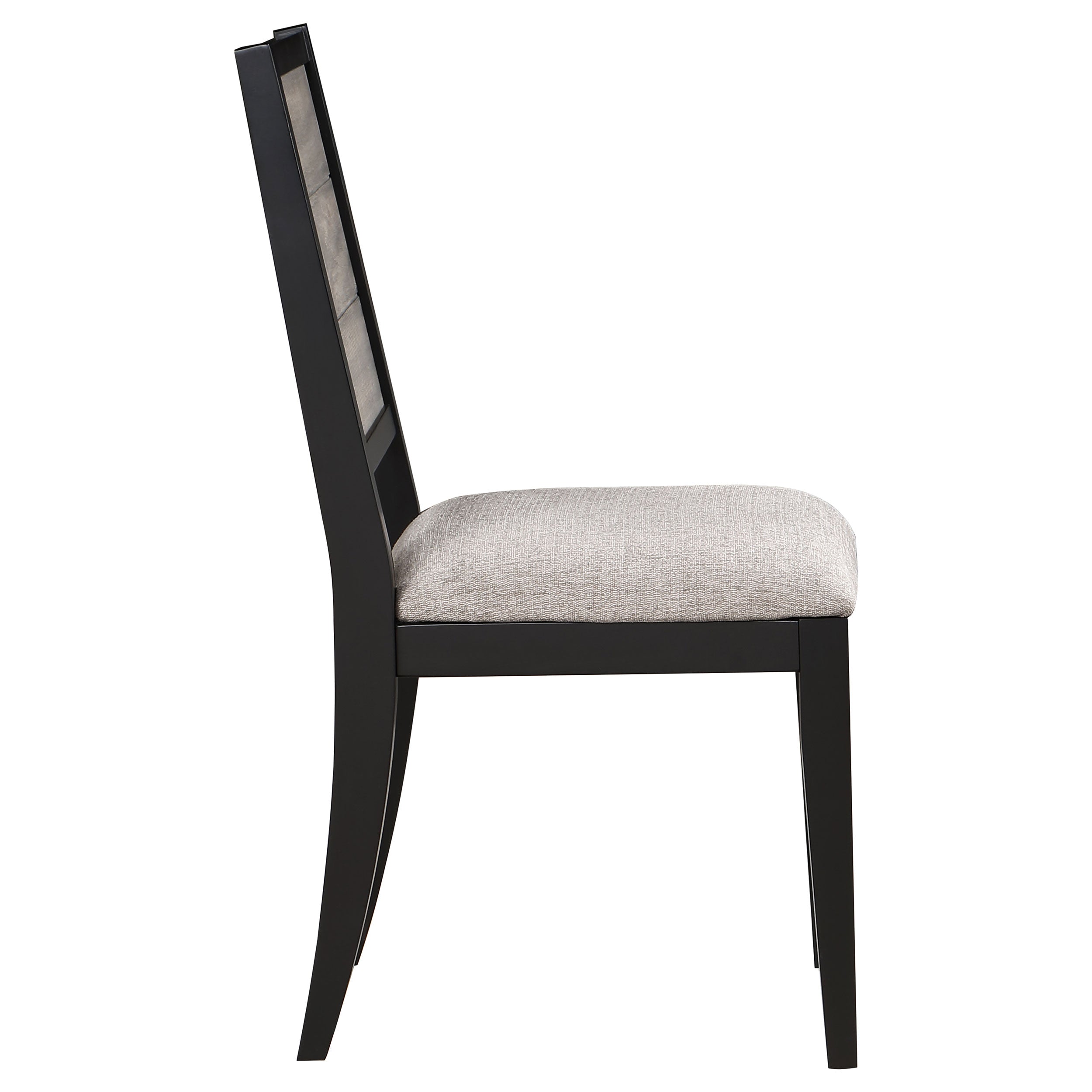 Elodie Wood Dining Side Chair Grey and Black (Set of 2) — view 10