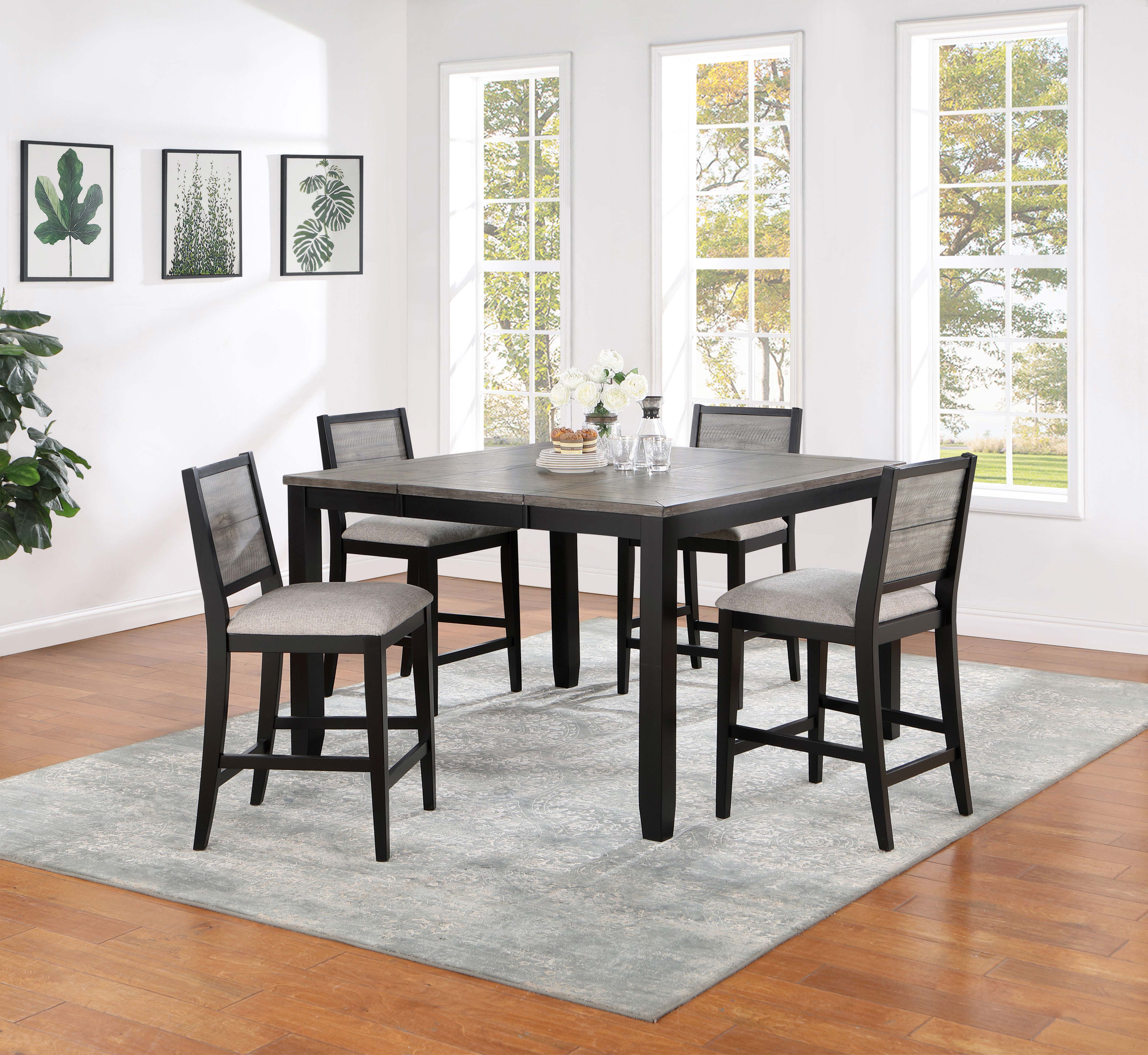 Elodie 54-inch Extension Counter Height Dining Table Grey — view 9
