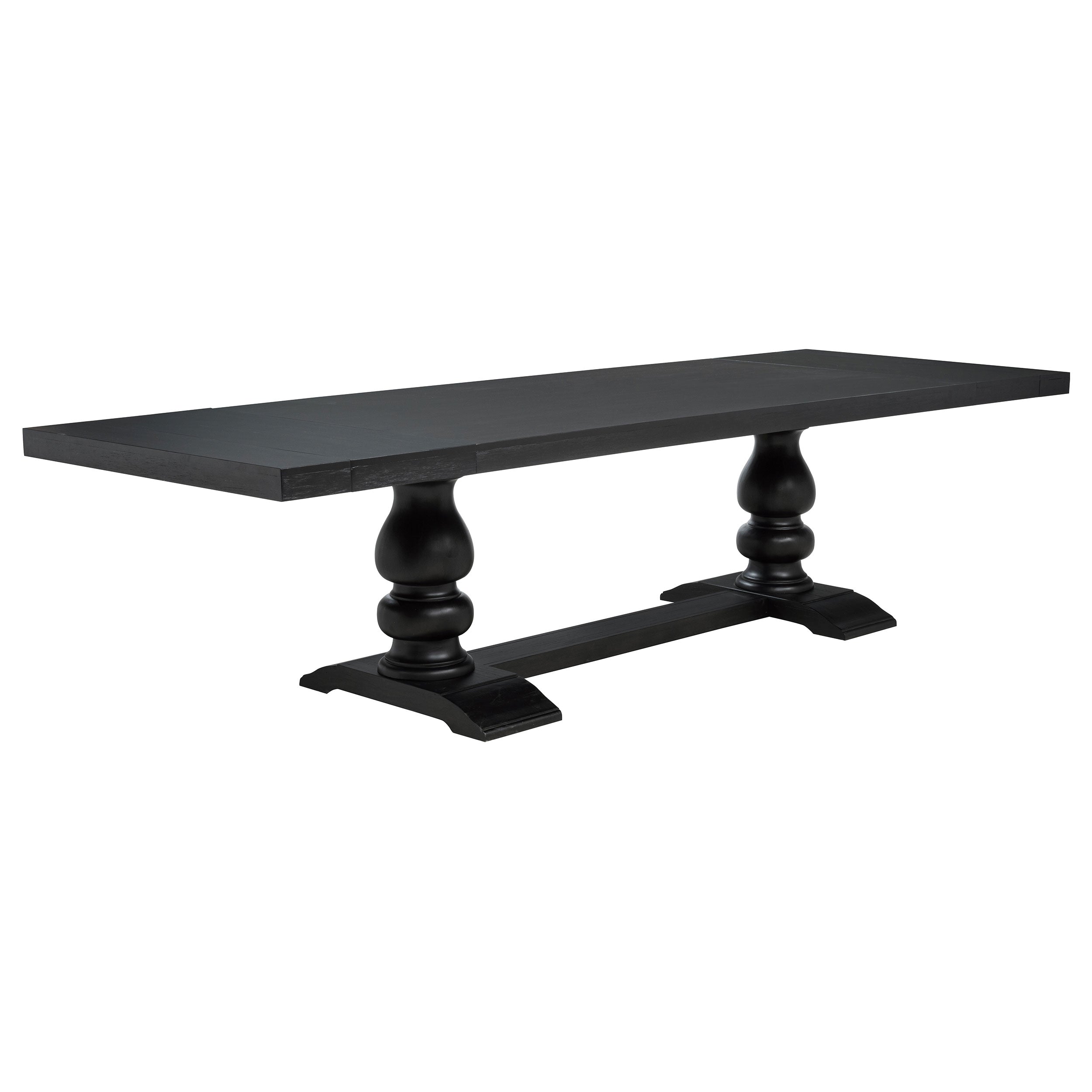 Phelps 7-piece Rectangular Dining Table Set Distressed Noir — view 3