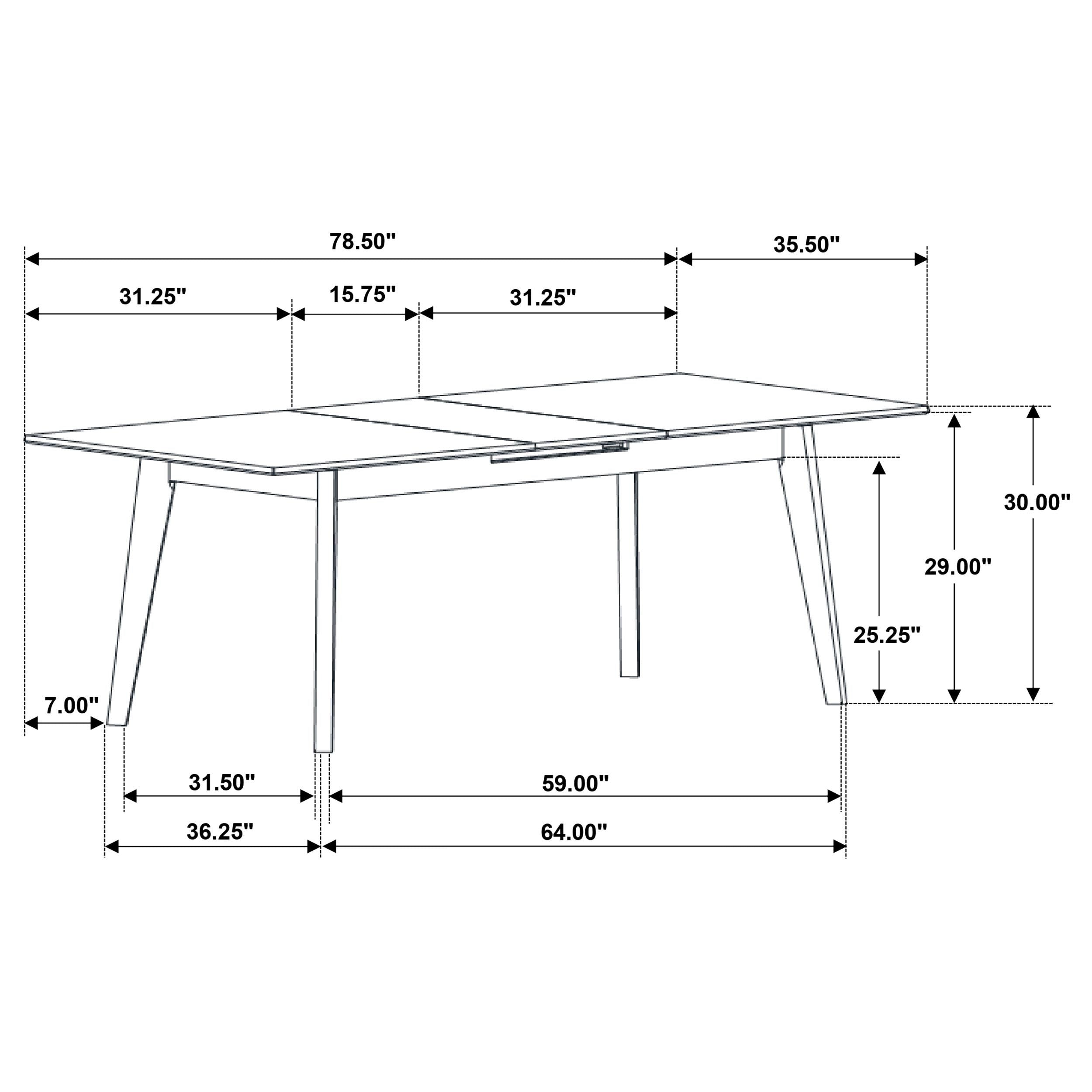 Crestmont 7-piece Extension Leaf Dining Table Set Black — view 18