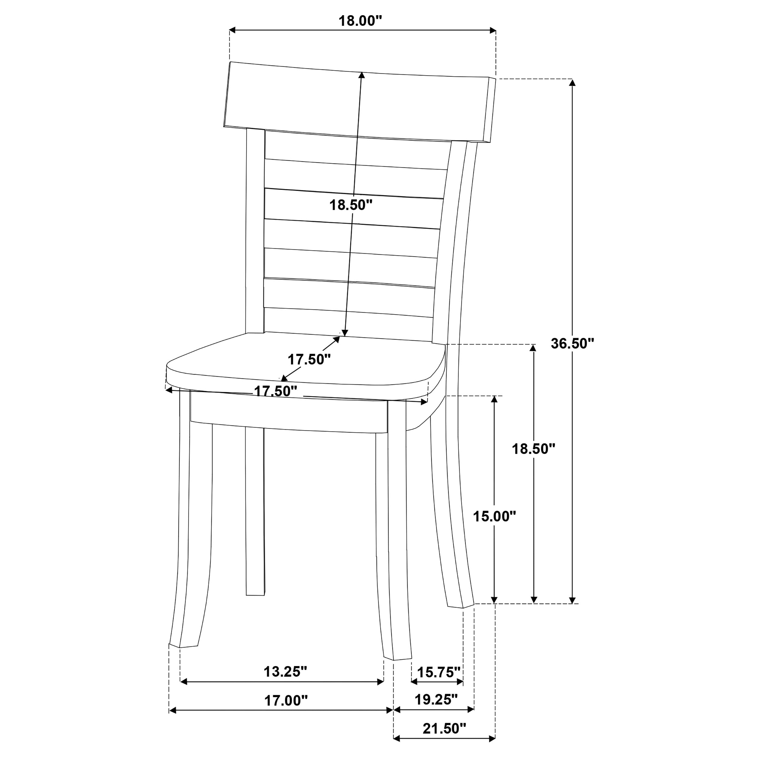 Orrison Ladder Back Dining Side Chair Linen (Set of 2) — view 9