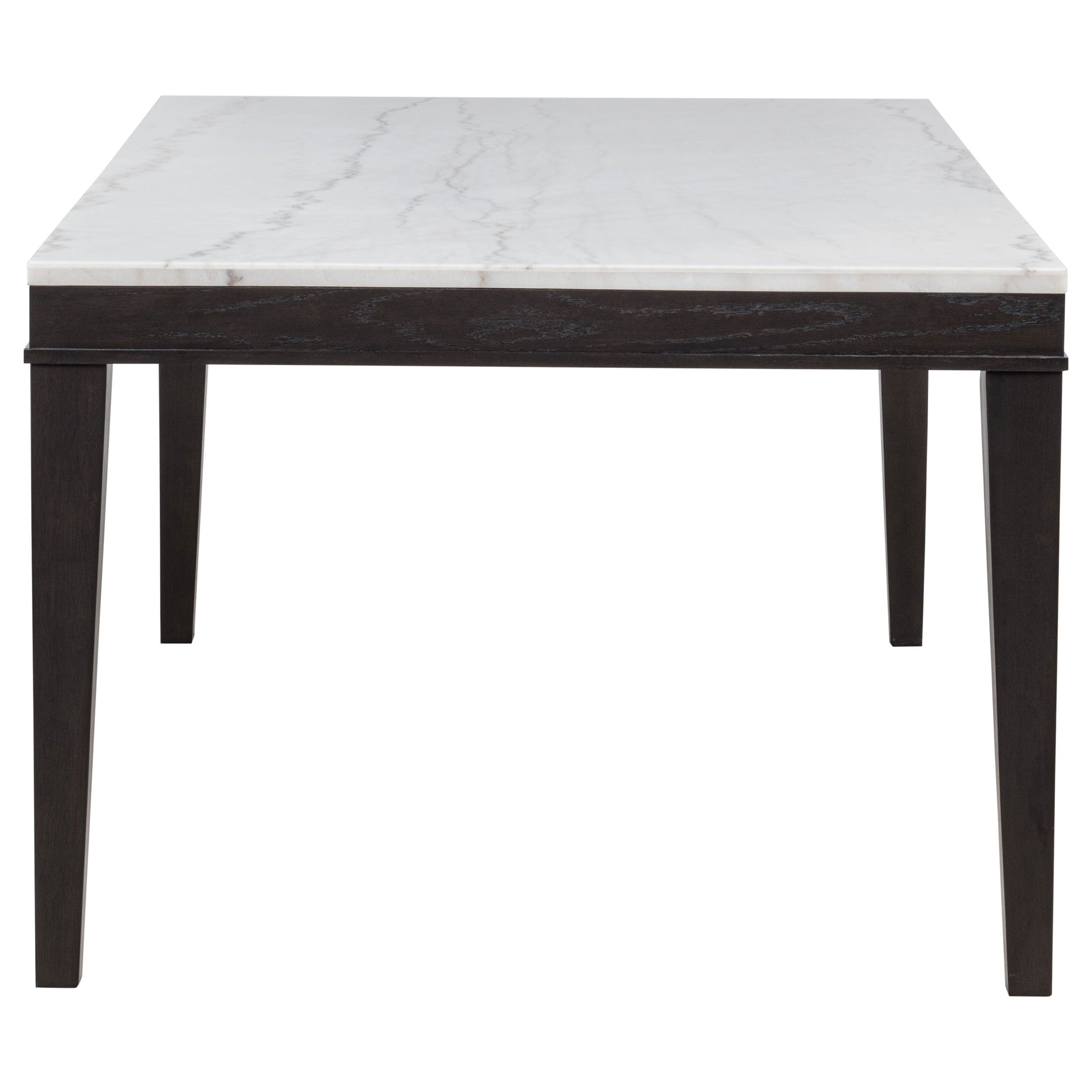 Averill 7-piece White Marble Top Dining Set Tan and Coffee Bean — view 5