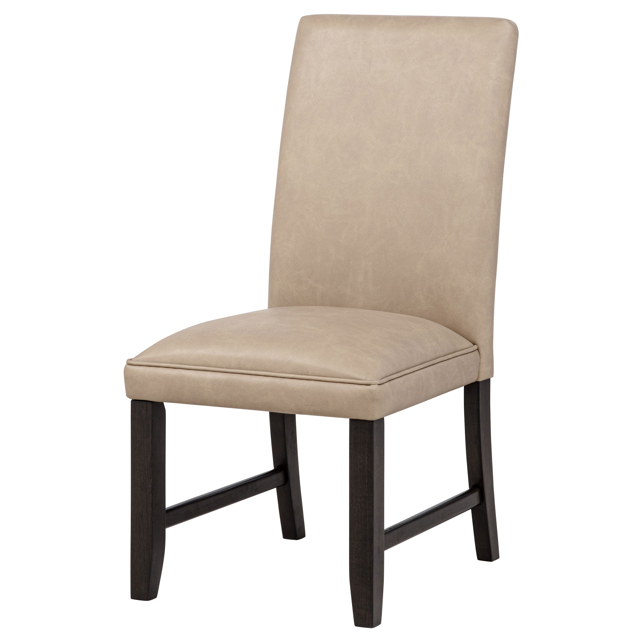 Averill Faux Leather Upholstered Dining Side Chair Tan (Set of 2) — view 5
