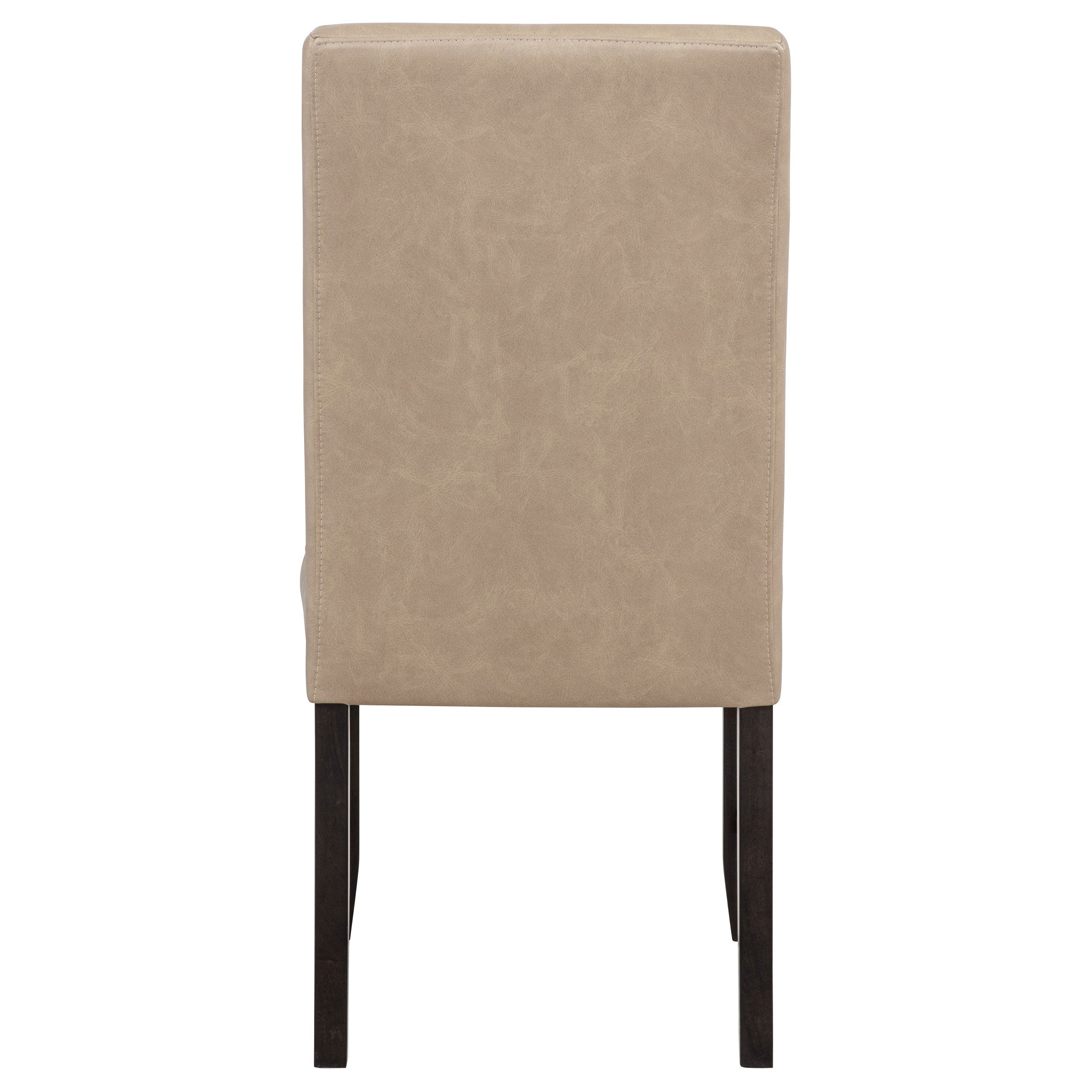 Averill Faux Leather Upholstered Dining Side Chair Tan (Set of 2) — view 8