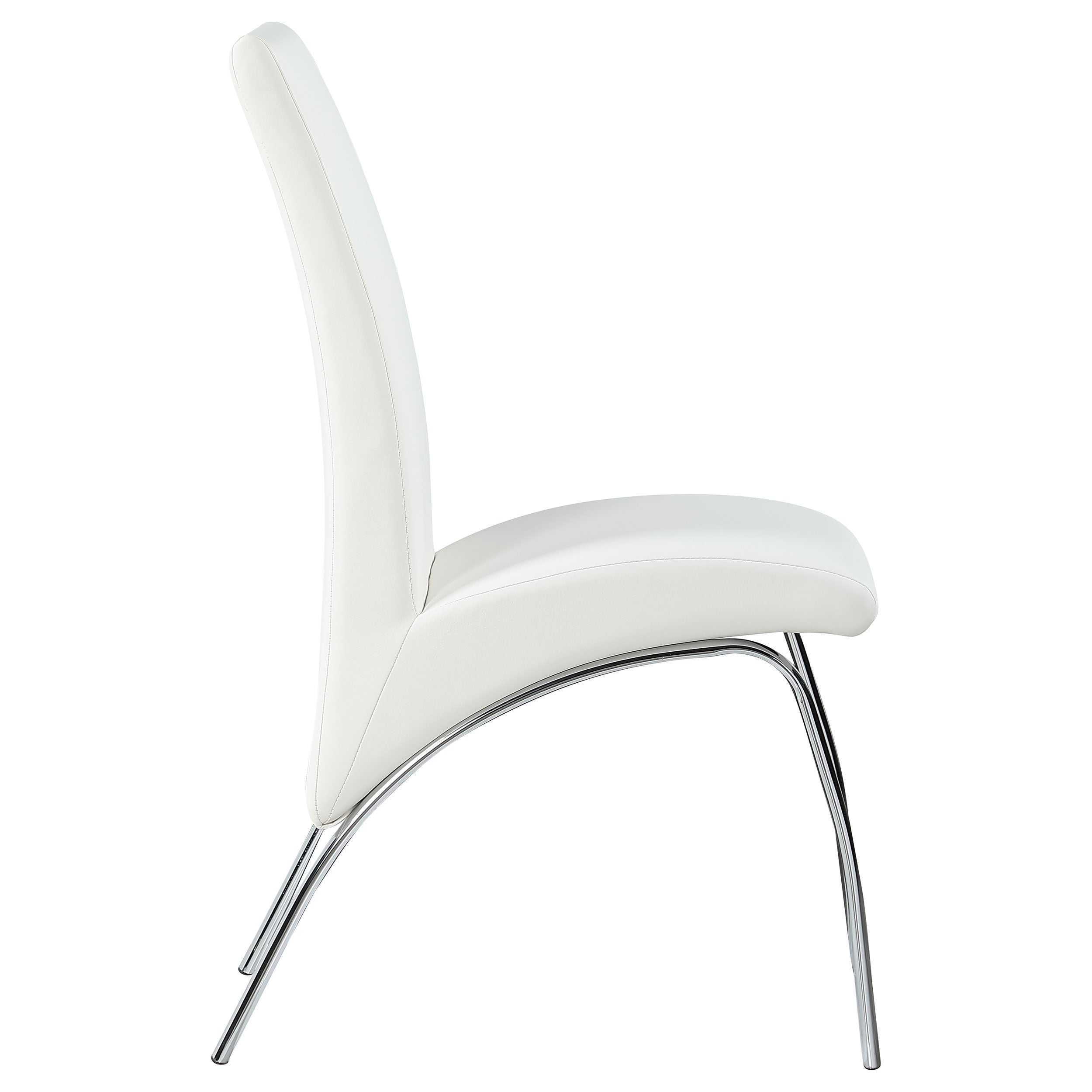Bishop Upholstered Dining Side Chair White (Set of 2) — view 9