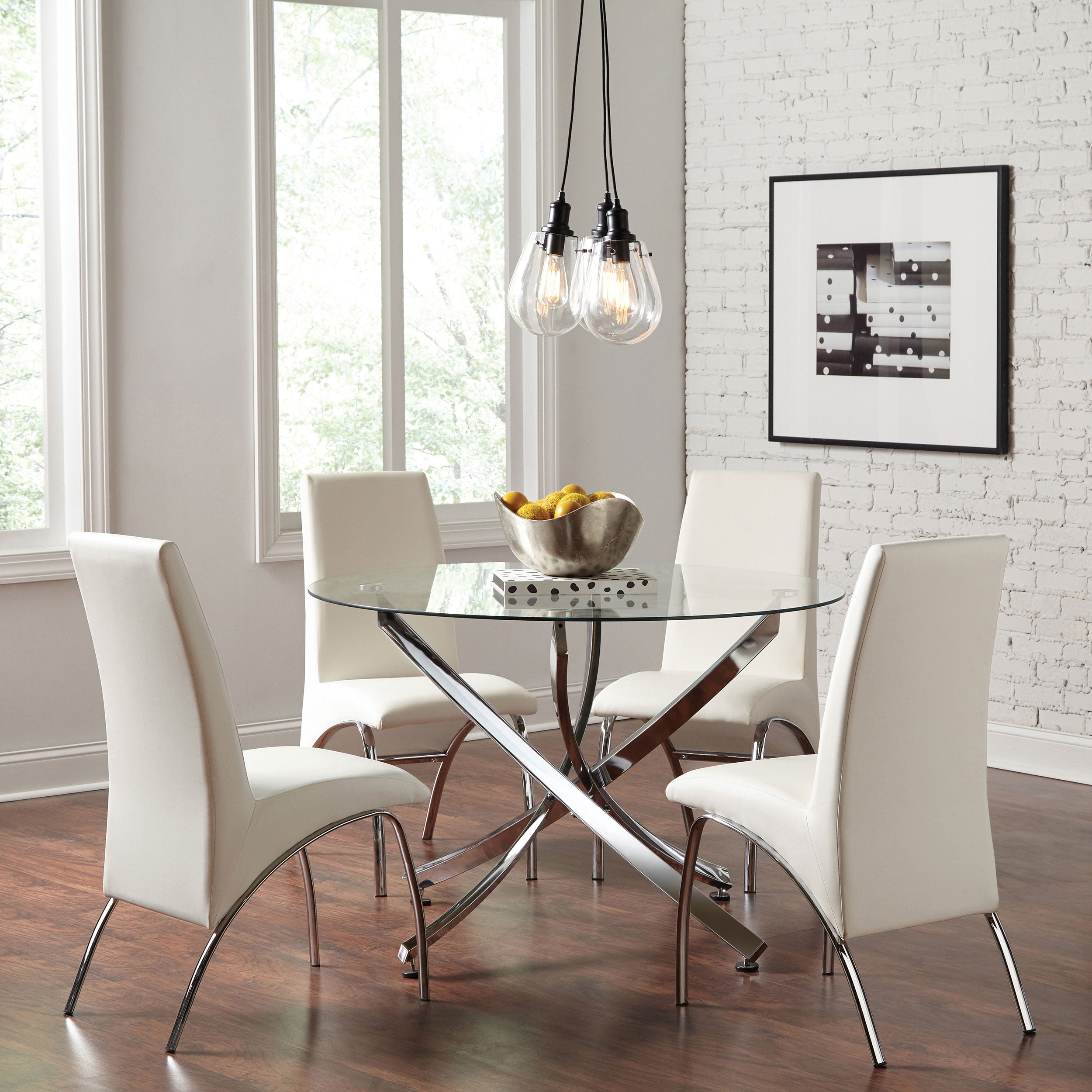 Bishop Upholstered Dining Side Chair White (Set of 2) — view 12