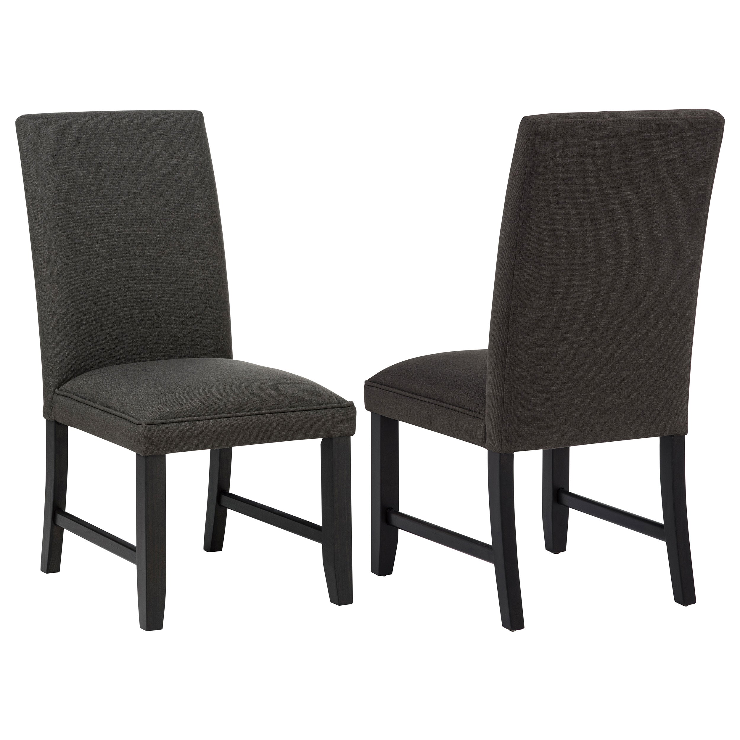 Berning Fabric Upholstered Parson Side Chair Charcoal Grey (Set of 2) — view 1