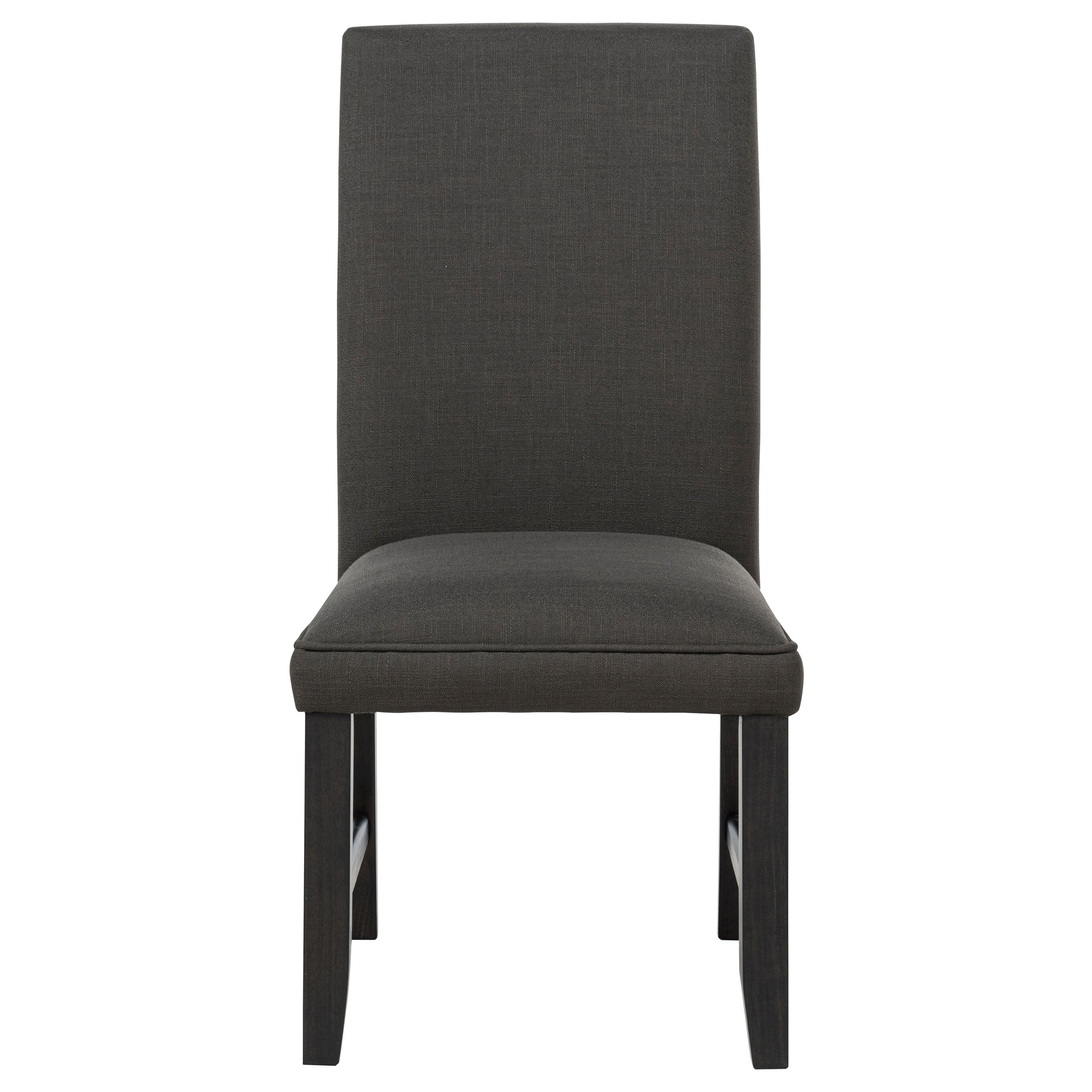 Berning Fabric Upholstered Parson Side Chair Charcoal Grey (Set of 2) — view 3