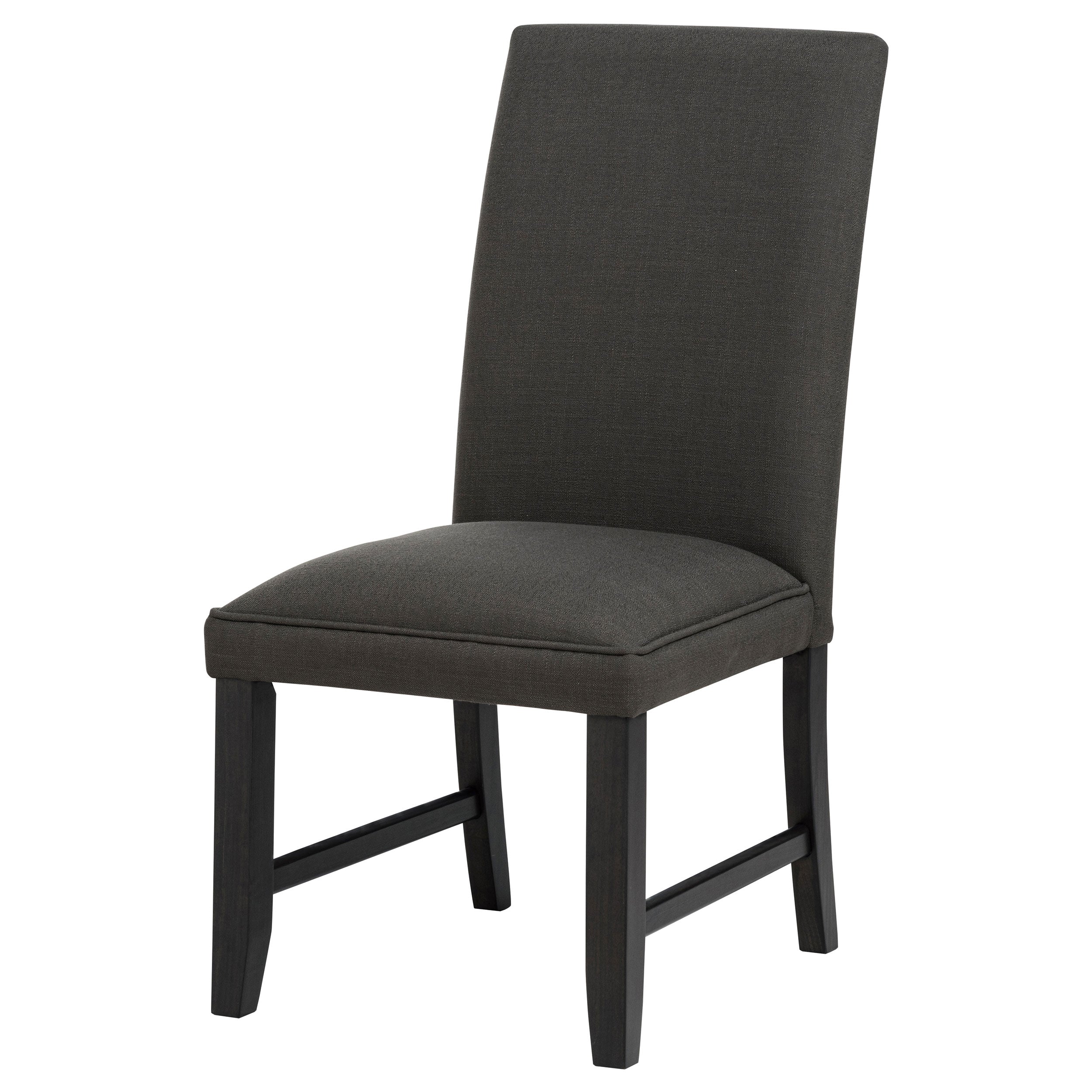 Berning Fabric Upholstered Parson Side Chair Charcoal Grey (Set of 2) — view 4