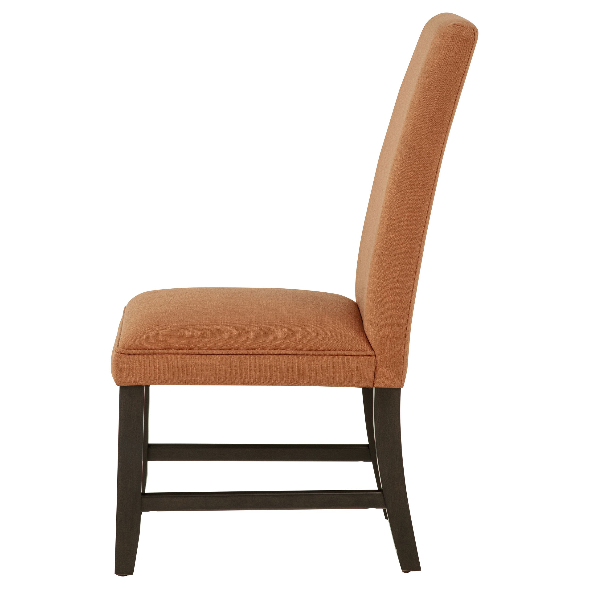 Berning Fabric Upholstered Parson Side Chair Salmon Orange (Set of 2) — view 5