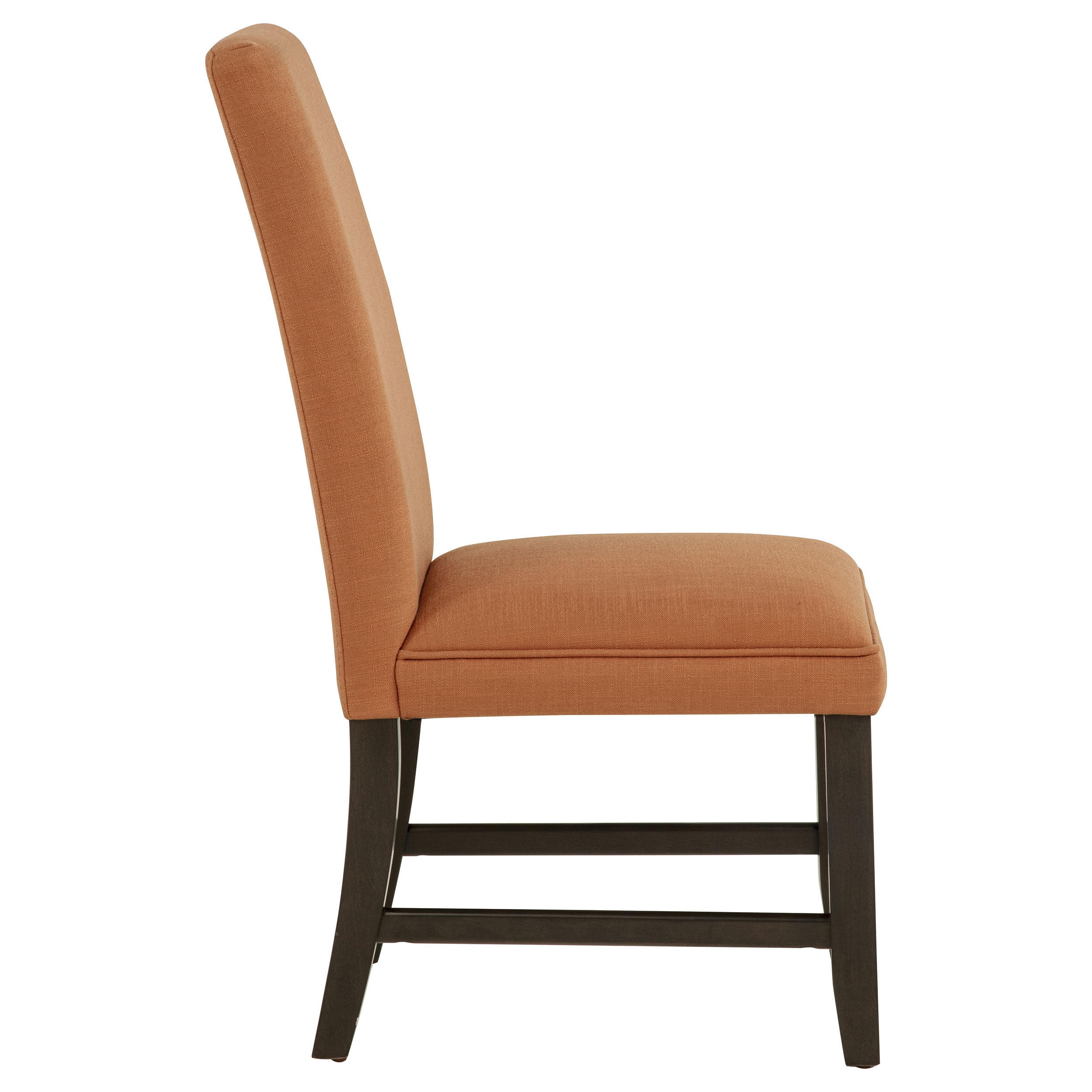 Berning Fabric Upholstered Parson Side Chair Salmon Orange (Set of 2) — view 9