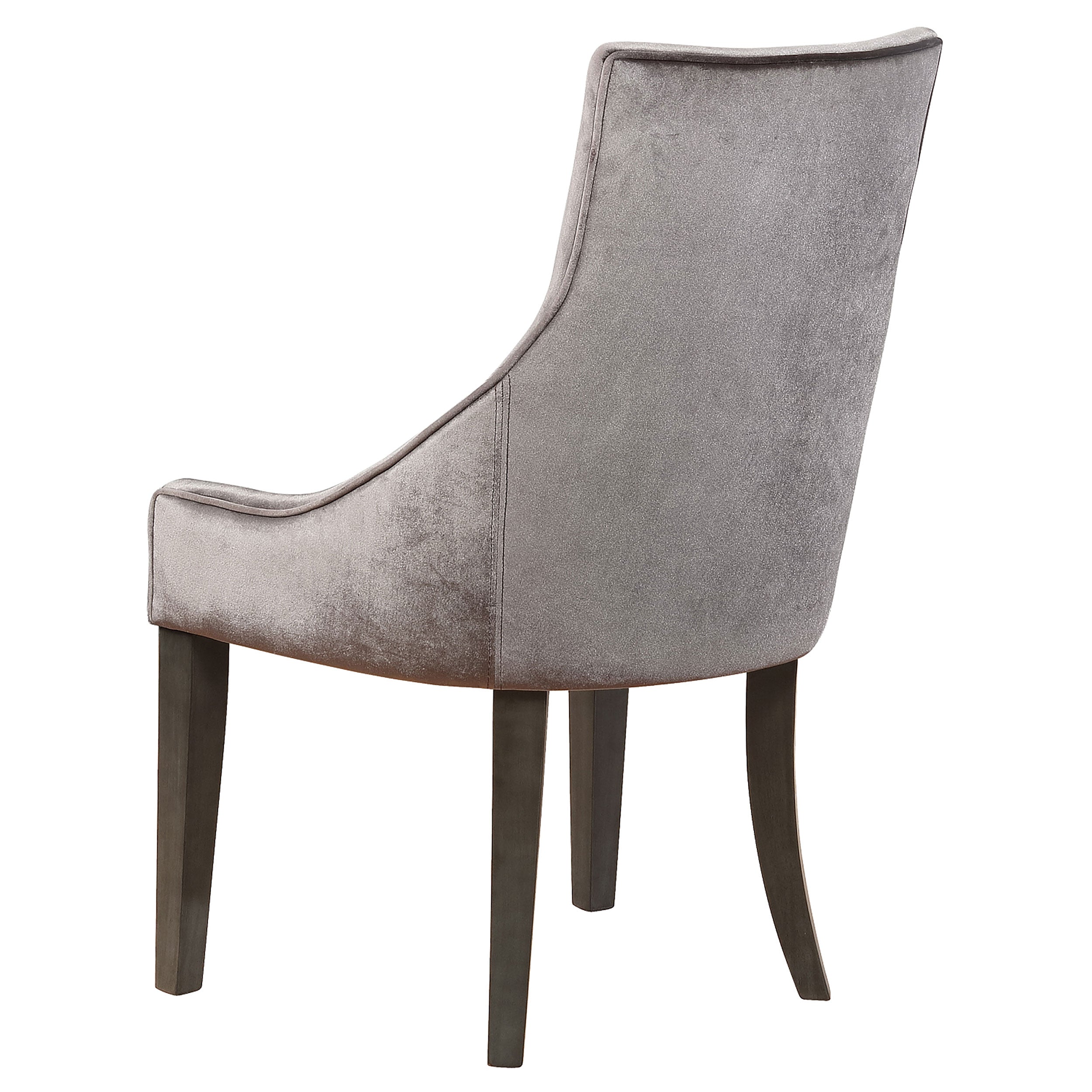 Phelps Velvet Upholstered Dining Side Chair Grey (Set of 2) — view 6