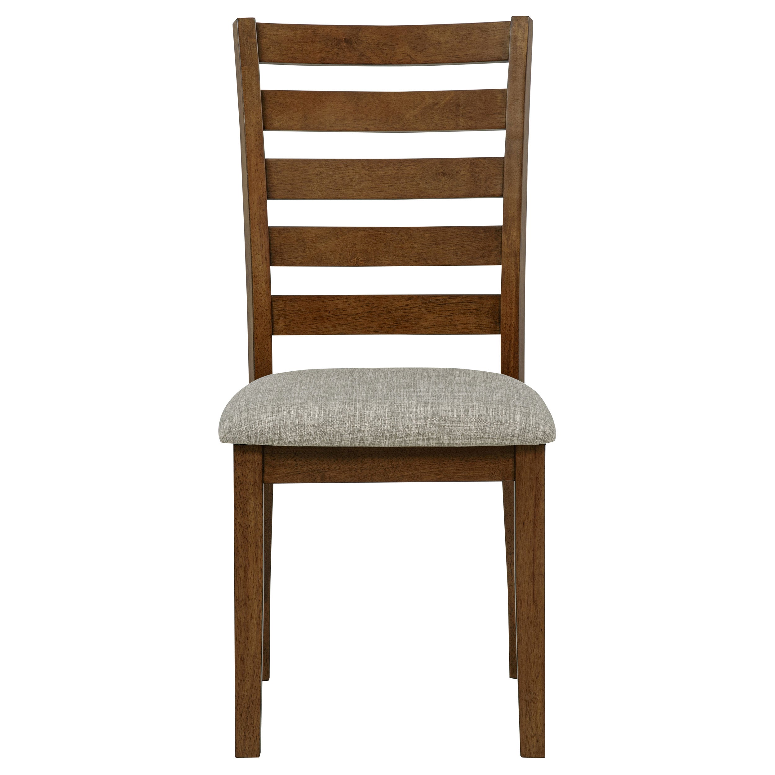 Atwood Wood Dining Side Chair Upholstered Seat Warm Brown — view 4