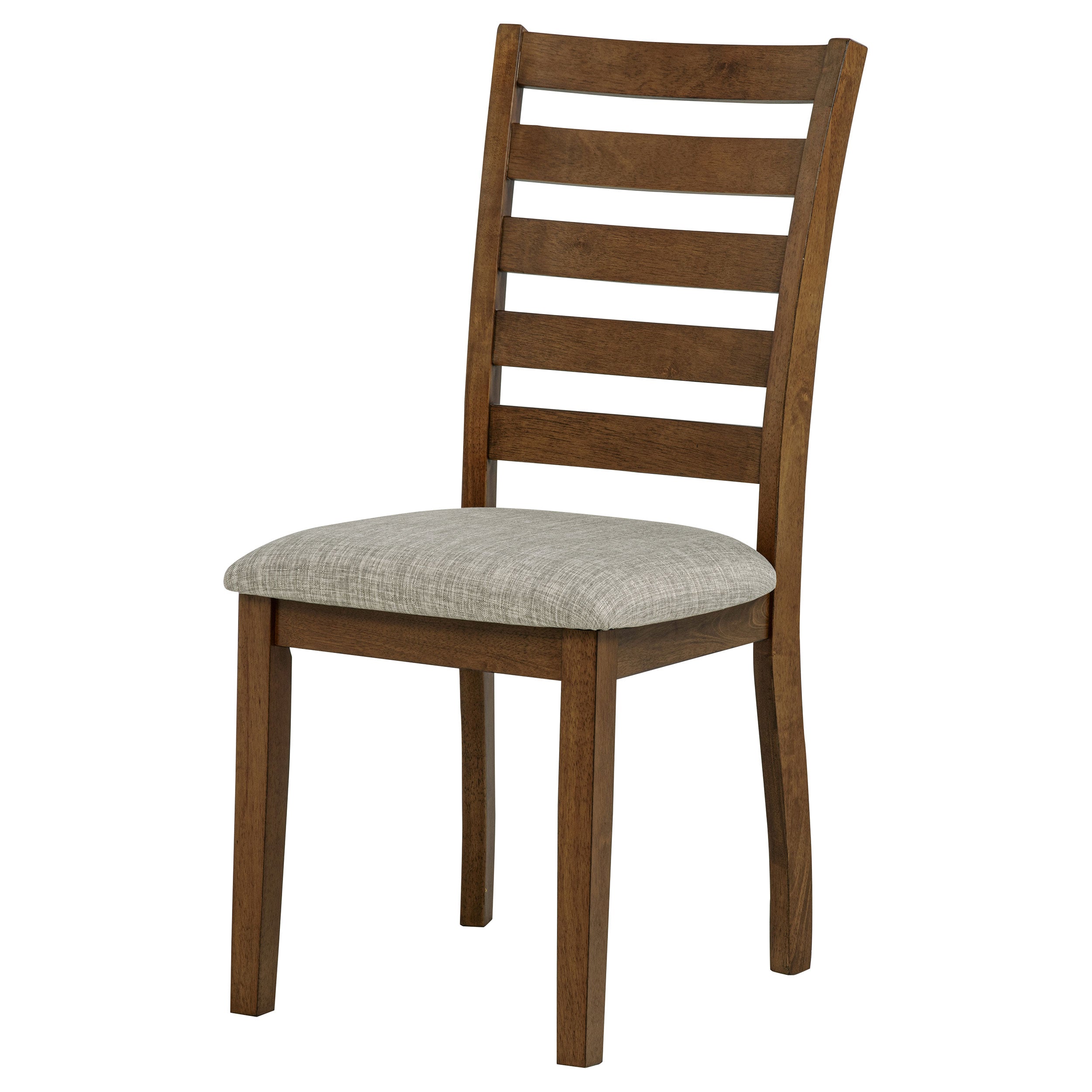 Atwood Wood Dining Side Chair Upholstered Seat Warm Brown — view 5
