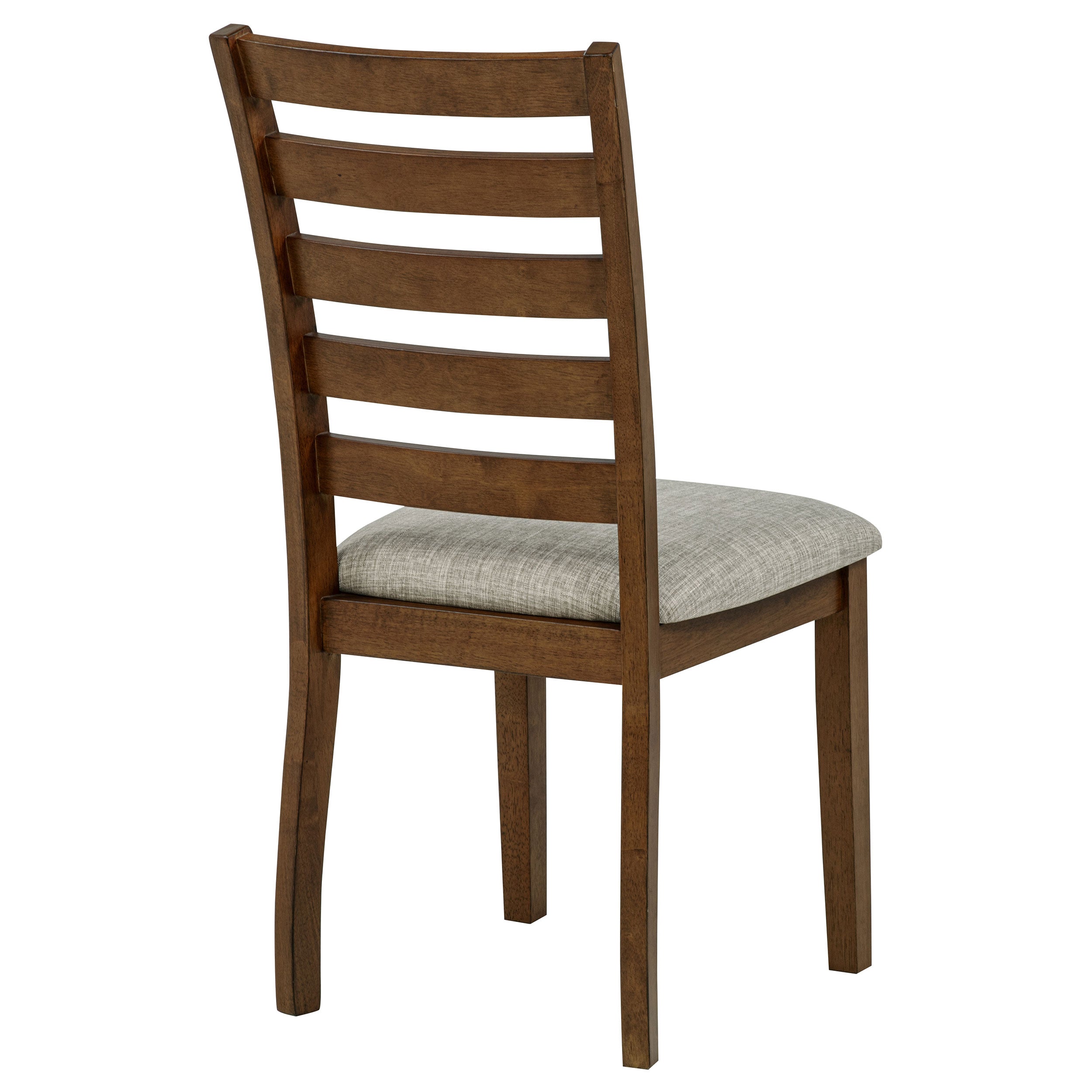 Atwood Wood Dining Side Chair Upholstered Seat Warm Brown — view 7