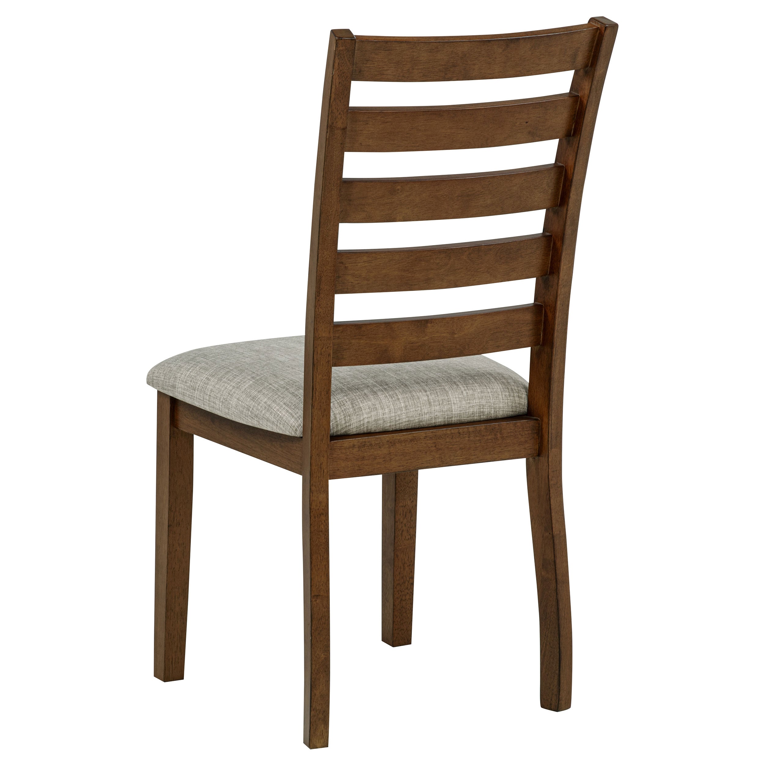 Atwood Wood Dining Side Chair Upholstered Seat Warm Brown — view 9